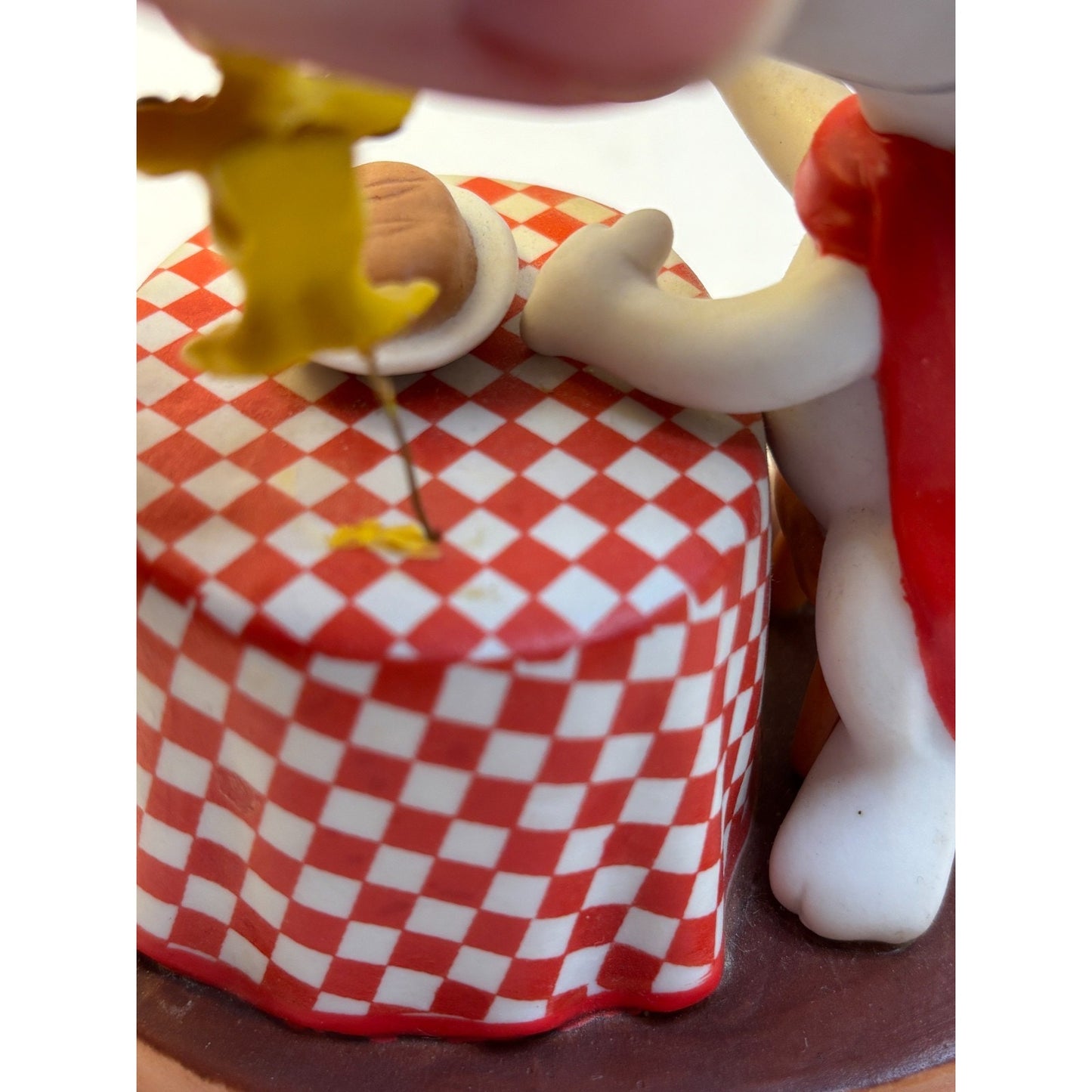 2002 Hallmark Peanuts Gallery "Here’s To You” Snoopy Woodstock Ceramic Figurine