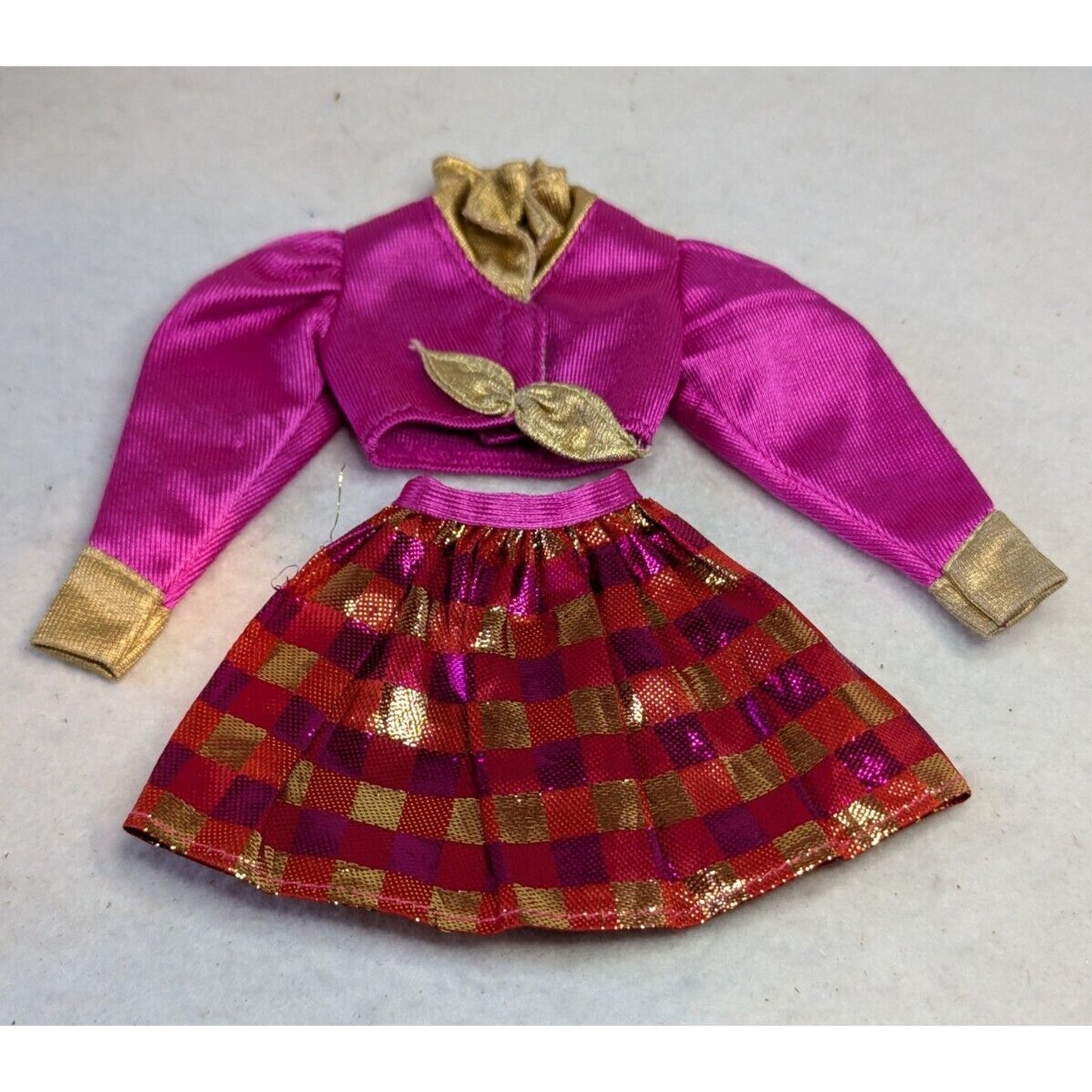 Vintage Barbie Sparkle Pretty Fashion Pack Mattel Pink & Gold Skirt with Blazer