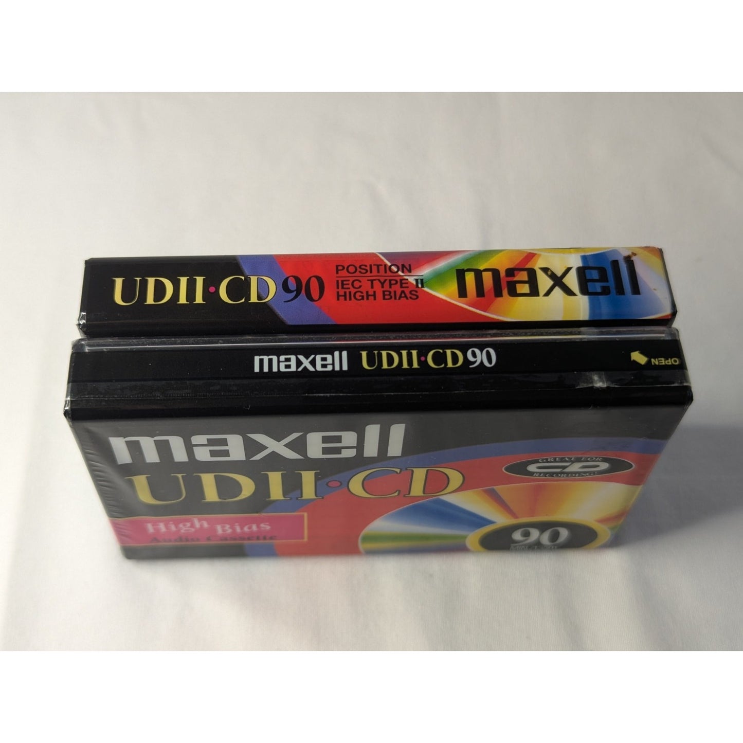 2 Maxell UDII CD High Bias Audio Cassette 90 MIN /135m