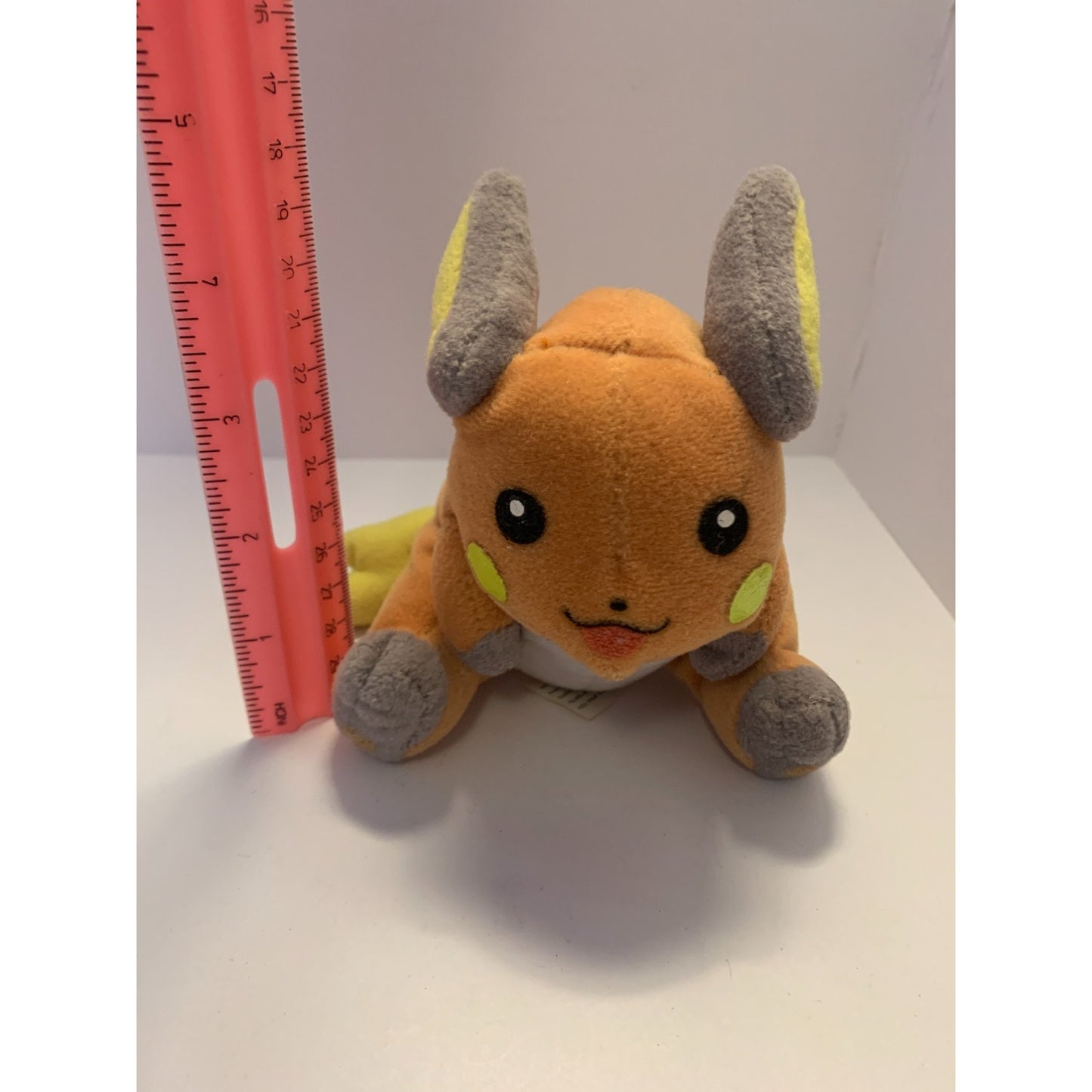 Vintage Pokemon Raichu Beanie Plush Toy Stuffed Hasbro 1998 Nintendo 4.5"