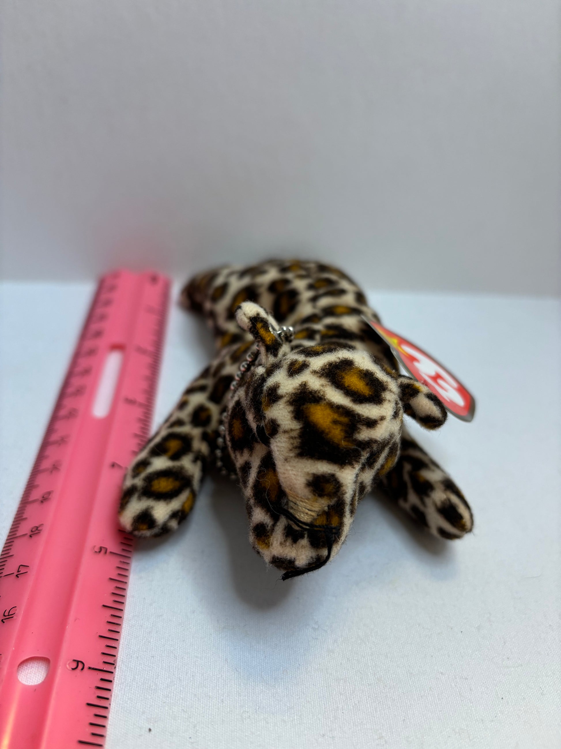 leopard plush bag charm